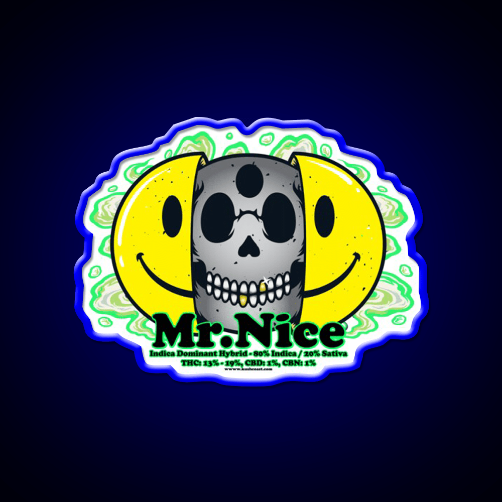 Mrnice Strain Art Hemp Inspired Green Leaf Led Neon Sign Rgb Color - Shineneon