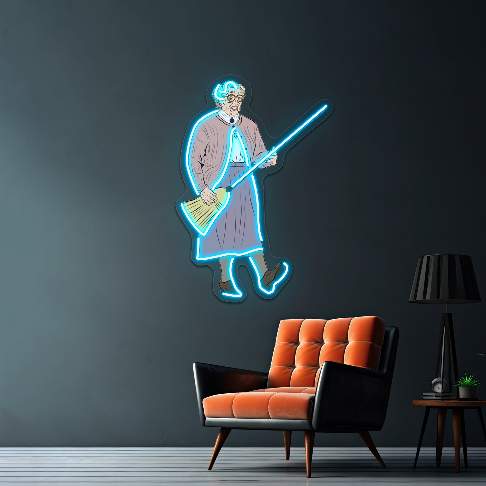 Mrs Doubtfire Rocking Out Artwork Neon Sign Led | Shineneon