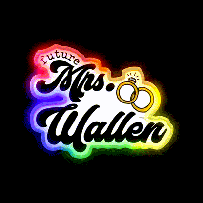 Mrs Wallen Future Whiskey Drink Bar Led Neon Sign Rgb Color