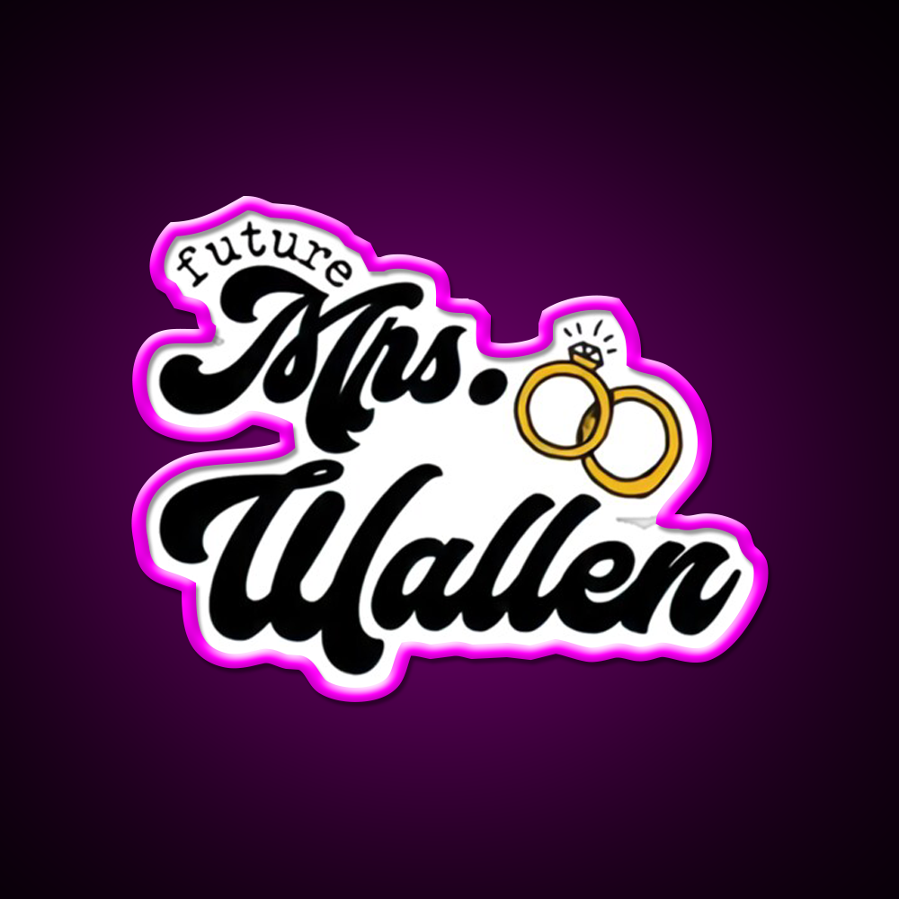 Mrs Wallen Future Whiskey Drink Bar Led Neon Sign Rgb Color