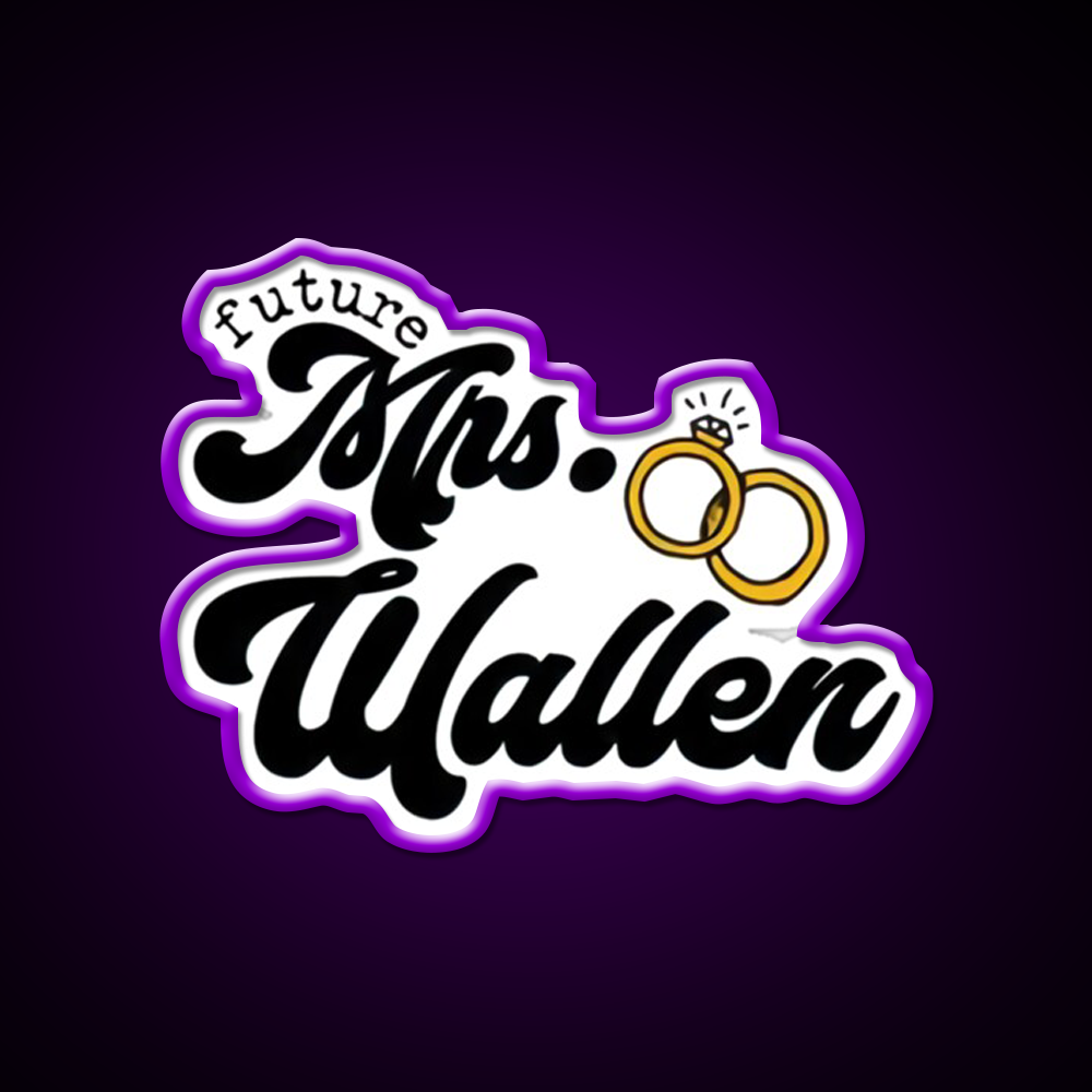 Mrs Wallen Future Whiskey Drink Bar Led Neon Sign Rgb Color