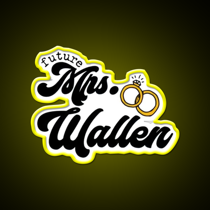 Mrs Wallen Future Whiskey Drink Bar Led Neon Sign Rgb Color