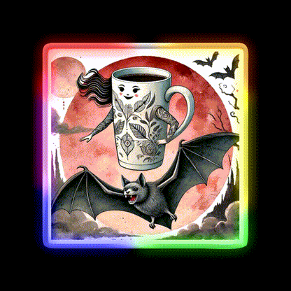 Ms Coffee Nocturnal Cafe Led Neon Sign Espresso Bar Art Rgb Color