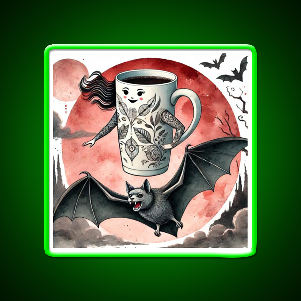 Ms Coffee Nocturnal Cafe Led Neon Sign Espresso Bar Art Rgb Color