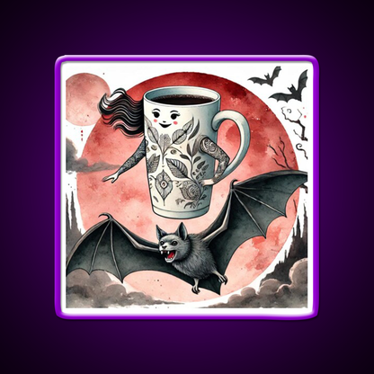 Ms Coffee Nocturnal Cafe Led Neon Sign Espresso Bar Art Rgb Color