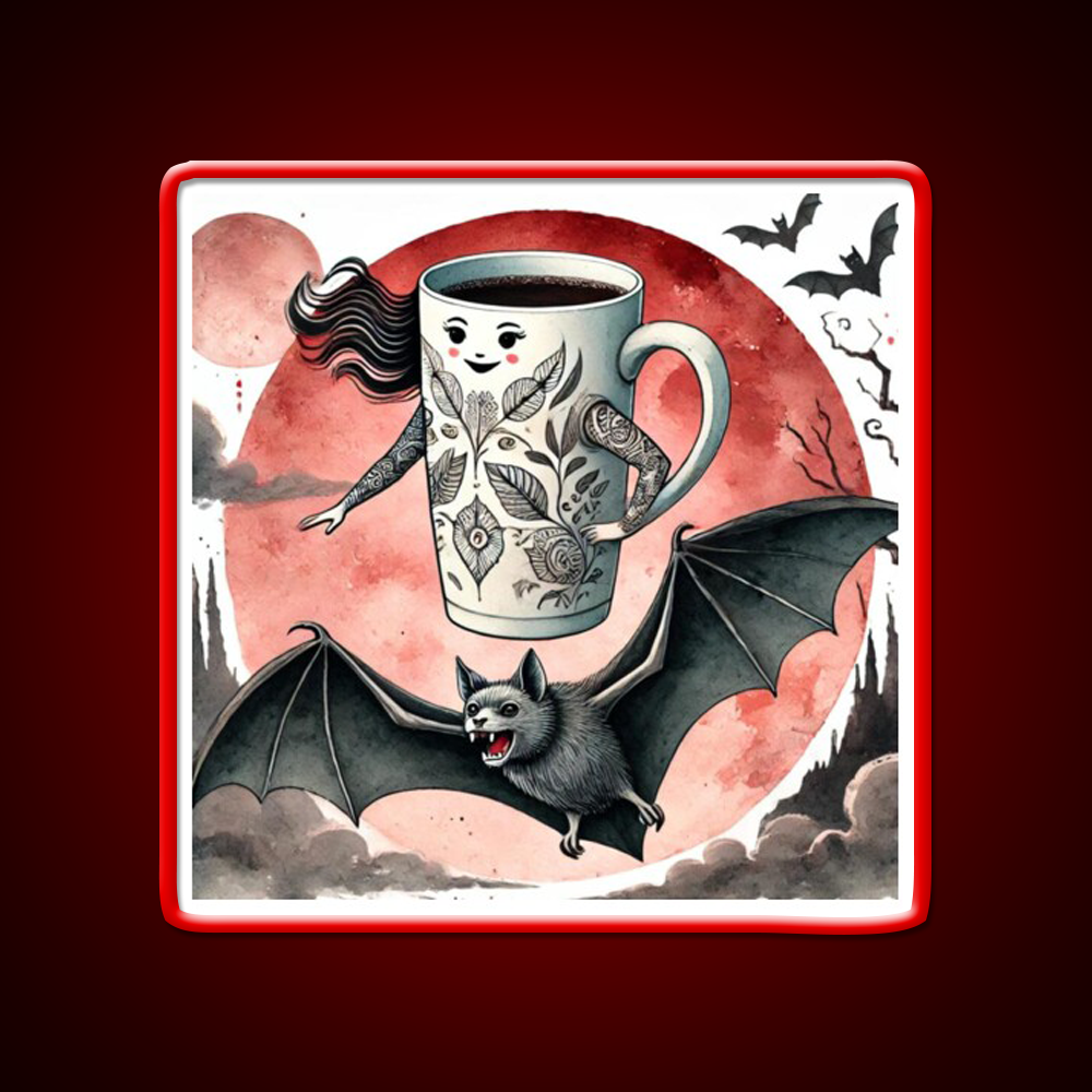 Ms Coffee Nocturnal Cafe Led Neon Sign Espresso Bar Art Rgb Color