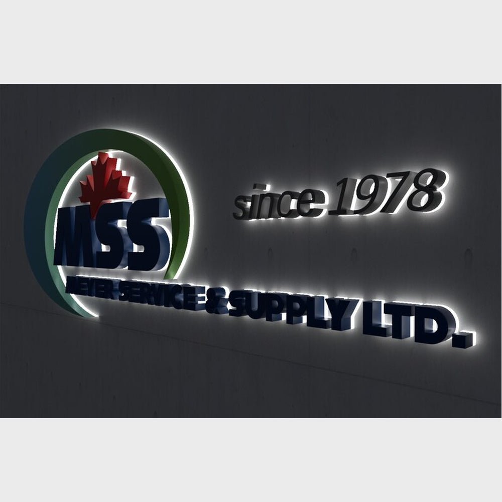 Mss Since 1978 Meter Service Supply Ltd 3D Backlit Channel Letters Led Light Sign - Shineneon