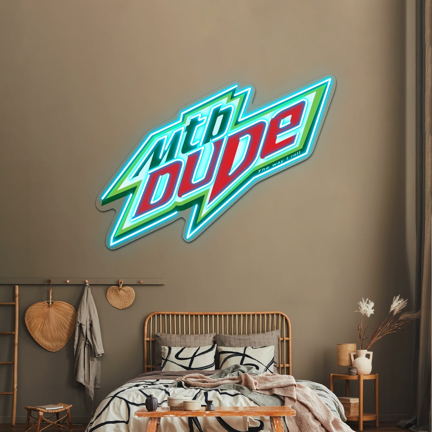 Mtb Dude Artwork Neon Sign Led