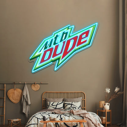 Mtb Dude Artwork Neon Sign Led