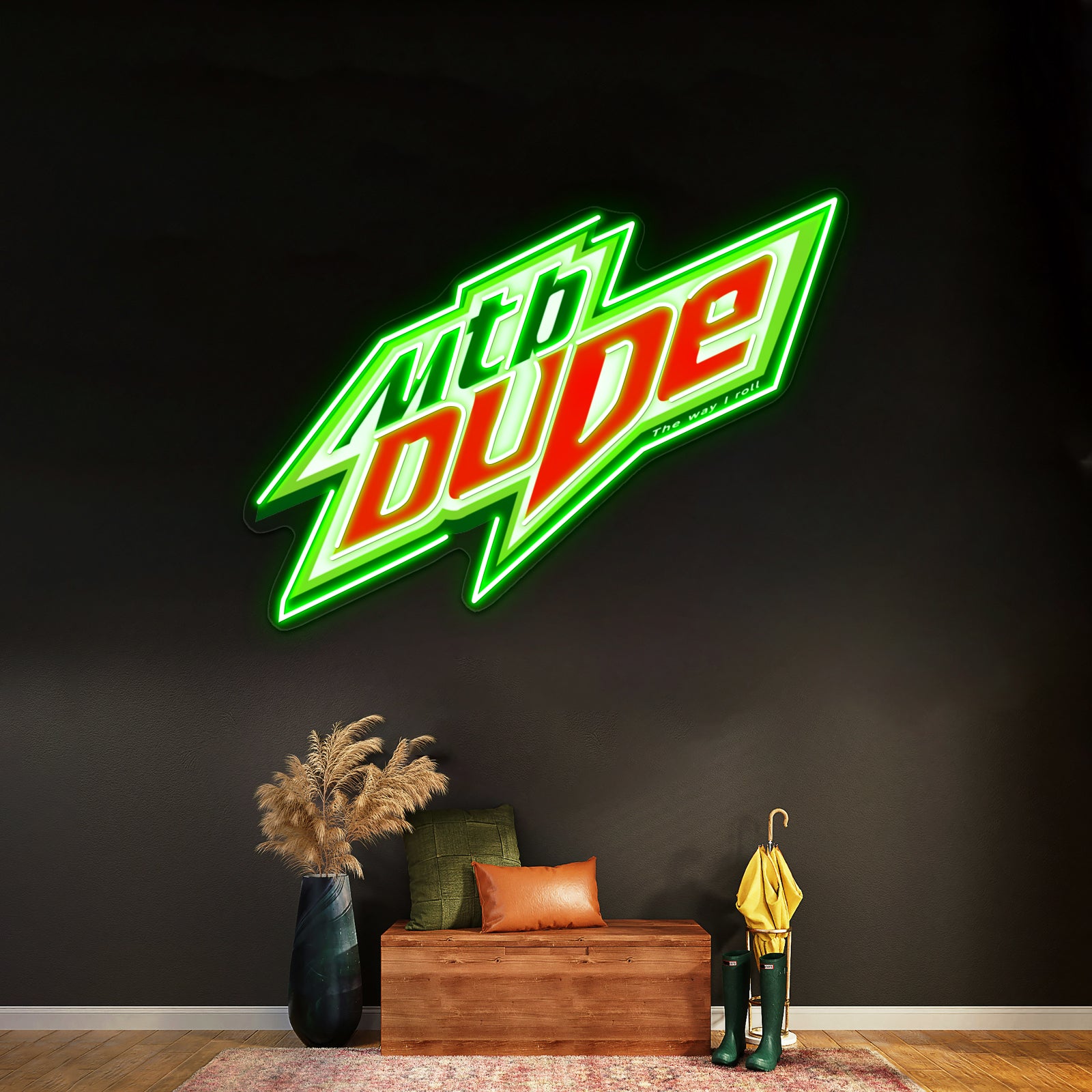 Mtb Dude Artwork Neon Sign Led | Shineneon