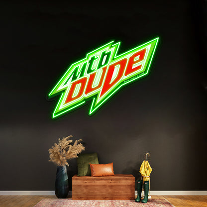 Mtb Dude Artwork Neon Sign Led