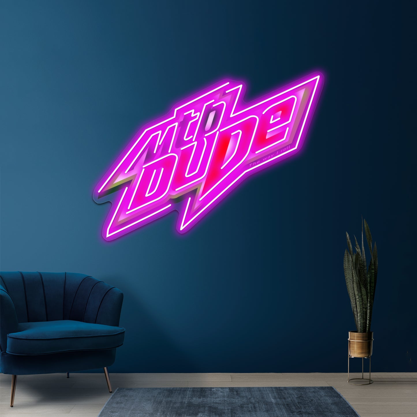 Mtb Dude Artwork Neon Sign Led