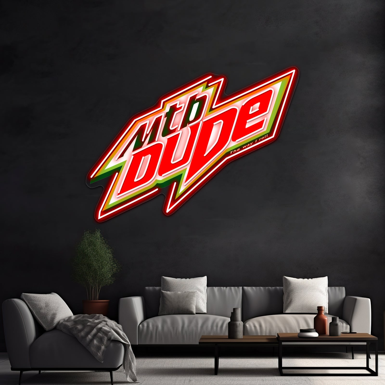 Mtb Dude Artwork Neon Sign Led | Shineneon