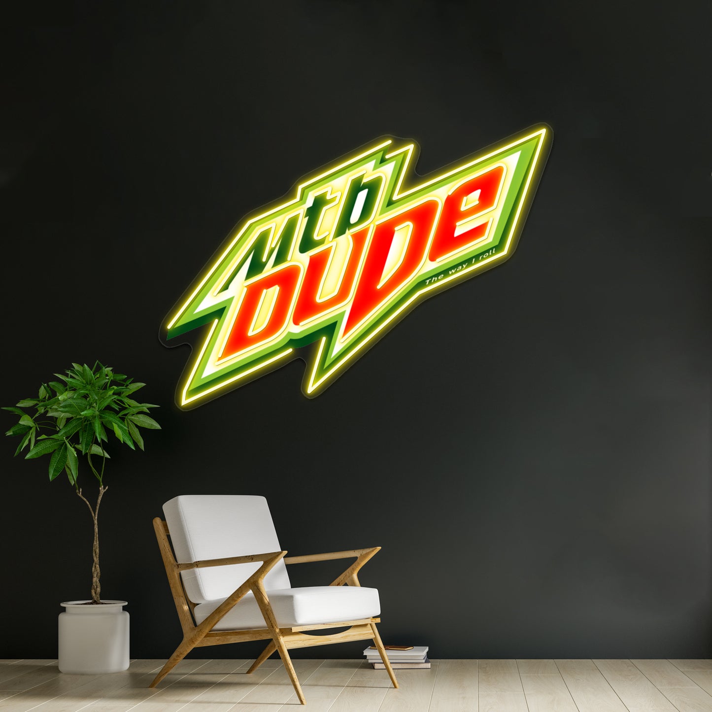 Mtb Dude Artwork Neon Sign Led