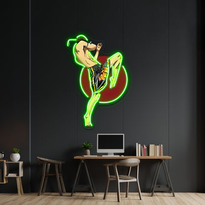 Muay Thai Artwork Neon Sign Led