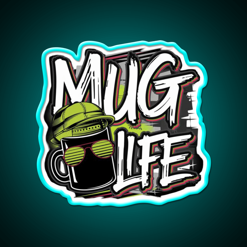 Mug Life Vibes Cafe Led Neon Sign Espresso Bar Art Rgb Color - Shineneon