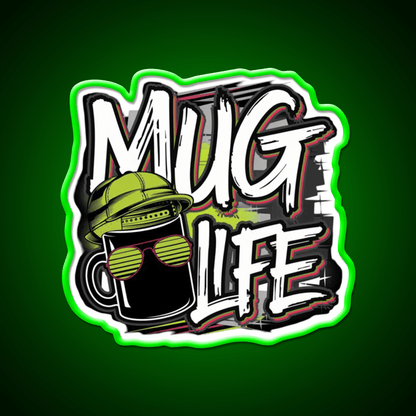 Mug Life Vibes Cafe Led Neon Sign Espresso Bar Art Rgb Color - Shineneon