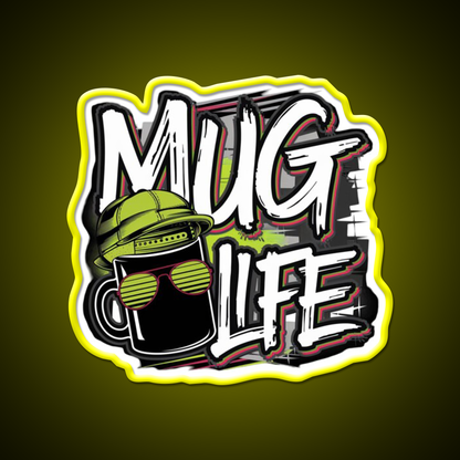 Mug Life Vibes Cafe Led Neon Sign Espresso Bar Art Rgb Color