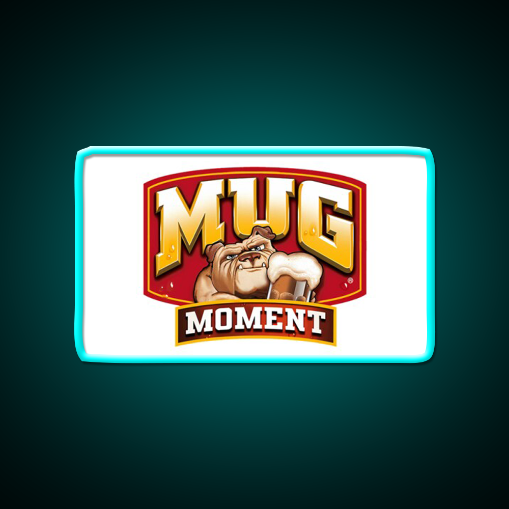Mug Moment Beer Bar Decor Led Neon Sign Rgb Color - Size and dimension reference
