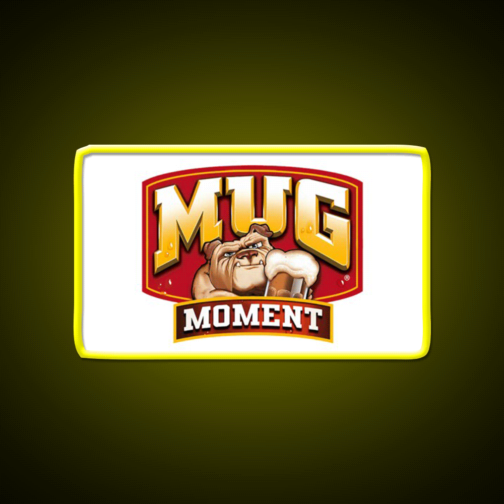 Mug Moment Beer Bar Decor Led Neon Sign Rgb Color - Custom LED neon sign front view