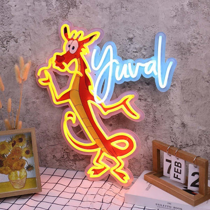Mulan Character Mushu Custom Led Neon Sign - Shineneon