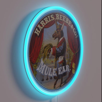 Mule Ear Harris Beebe And Cos Rgb Led Neon Sign - LED neon sign close-up detail