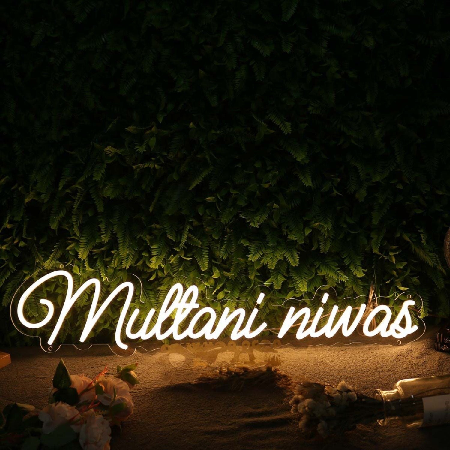 Multani Niwas Yellow Led Neon Sign - Shineneon