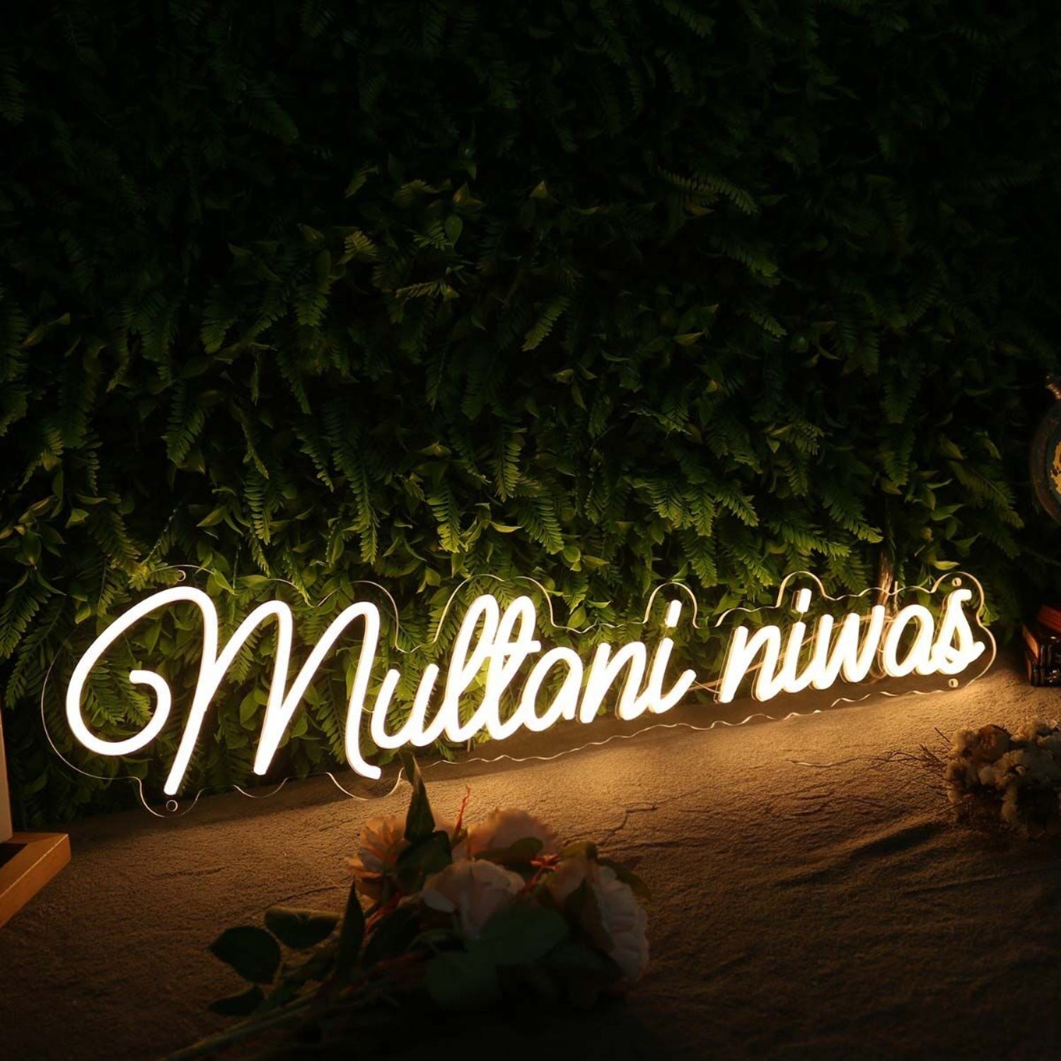 Multani Niwas Yellow Led Neon Sign - Shineneon