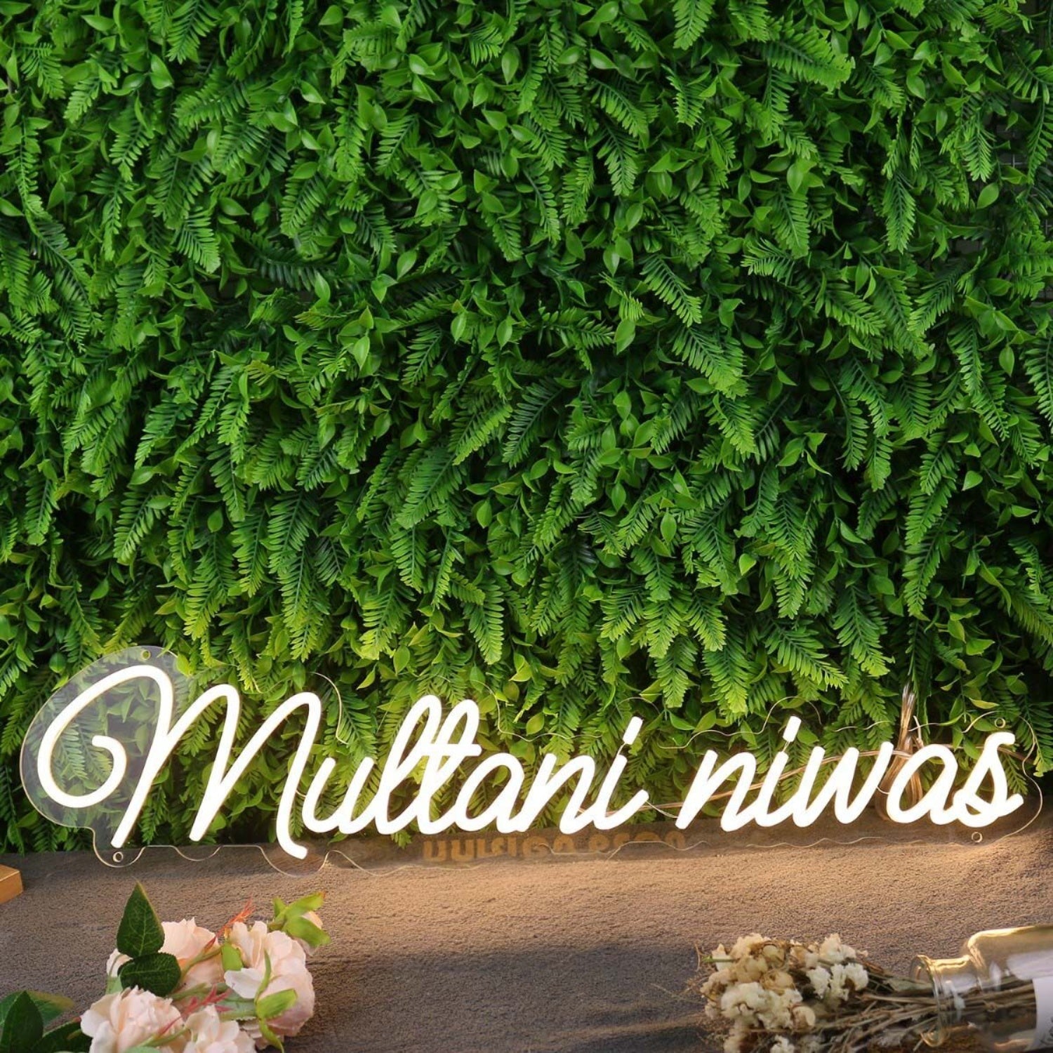 Multani Niwas Yellow Led Neon Sign - Shineneon