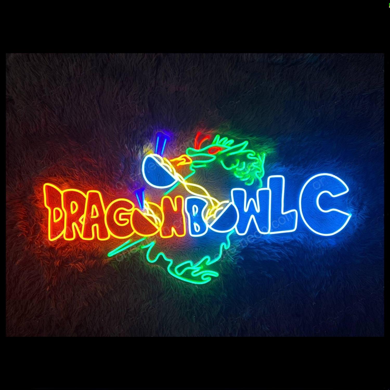Multi-Color Dragon Bowlc Led Neon Sign For Themed Decor | Shineneon