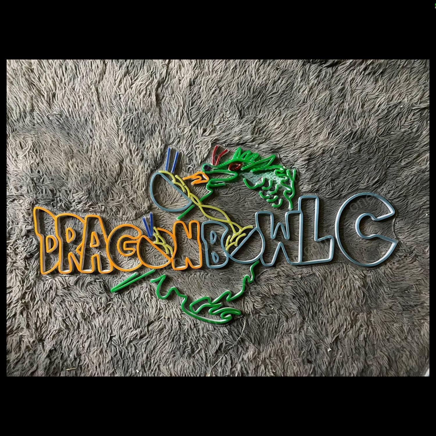 Multi-Color Dragon Bowlc Led Neon Sign For Themed Decor | Shineneon