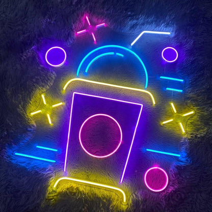 Multicolor Bubble Cup Led Neon Sign For Restaurant | Shineneon