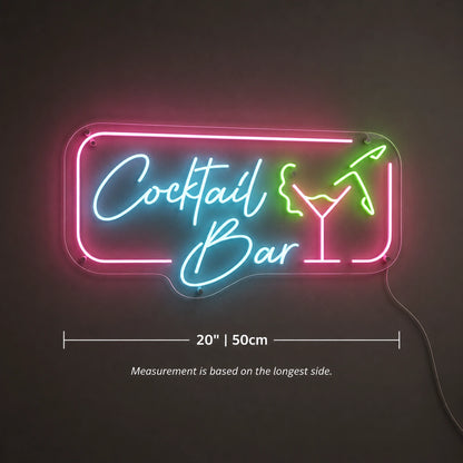 Multicolor Cocktail Bar Neon Sign LED Neon Sign size image