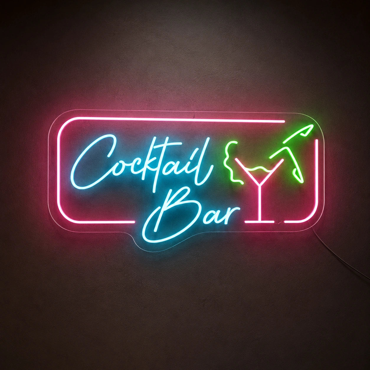 Multicolor Cocktail Bar Neon Sign LED Neon Sign main product image