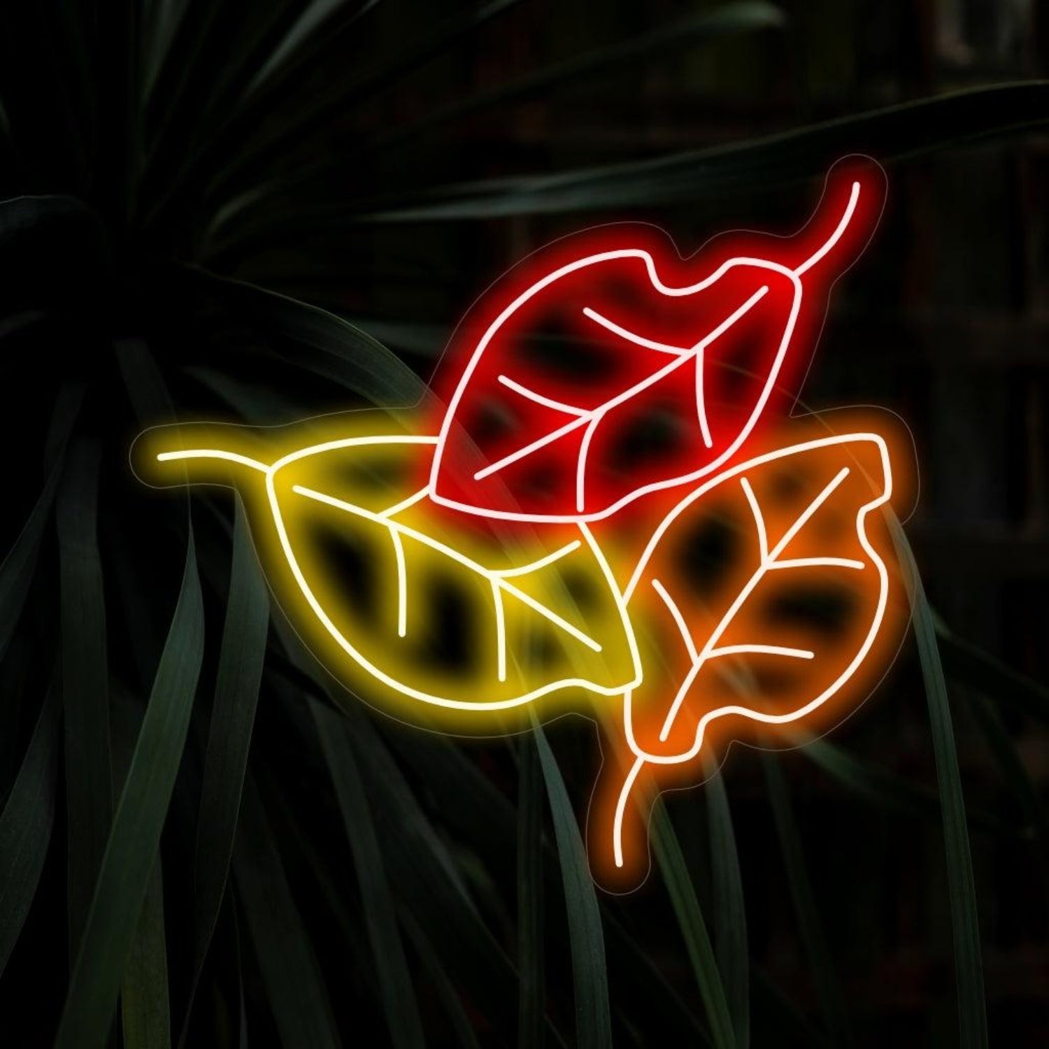 Multicolor Fall Leaves Led Neon Sign For Home Cafe Decor | Shineneon
