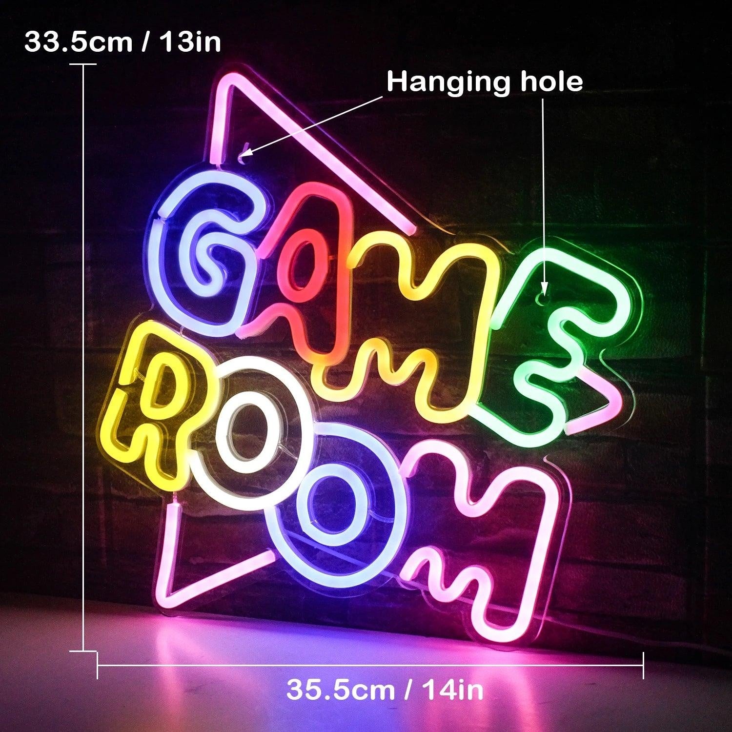 Multicolor Game Room Led Neon Sign Indoor Gaming Decor | Shineneon