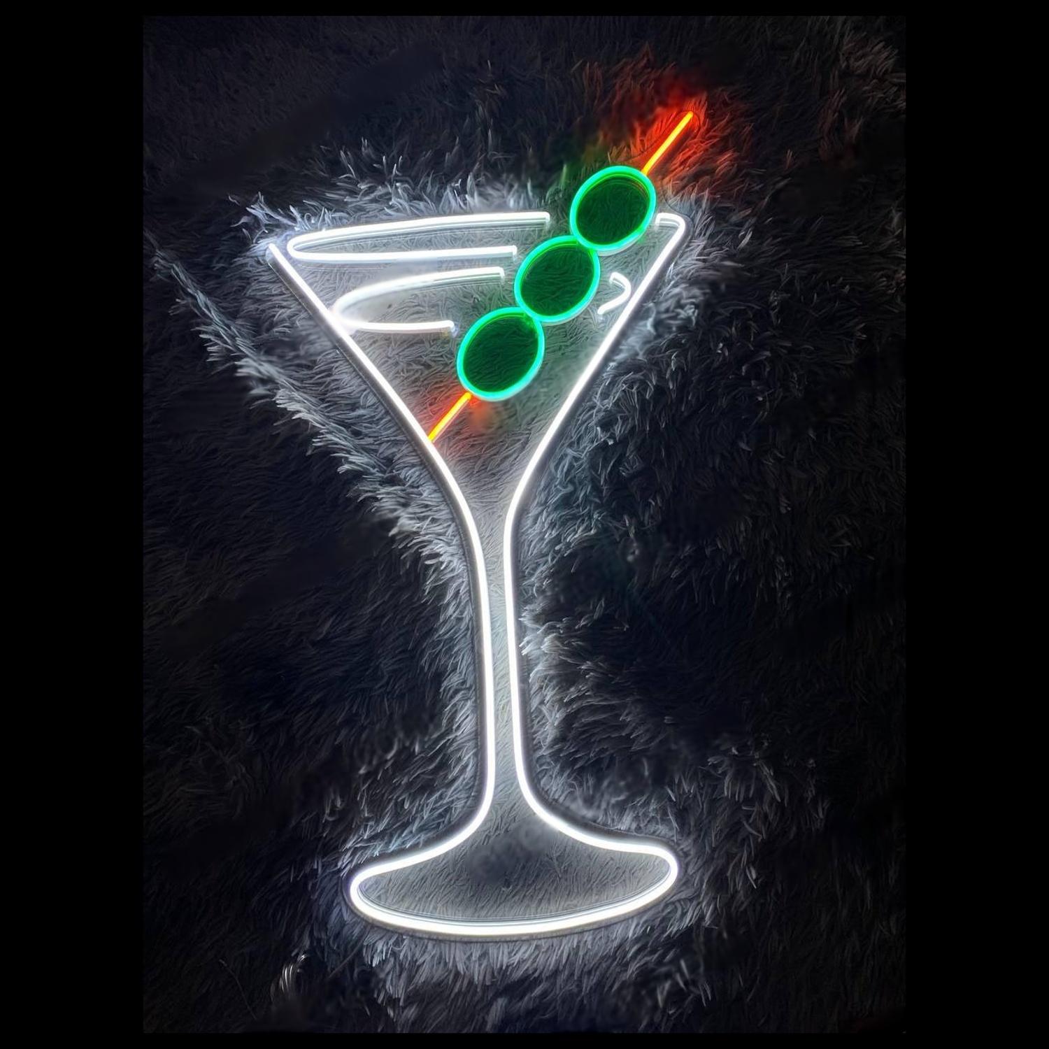 Multicolor Martini Cocktails Led Neon Sign Bar Decor-1 | Shineneon