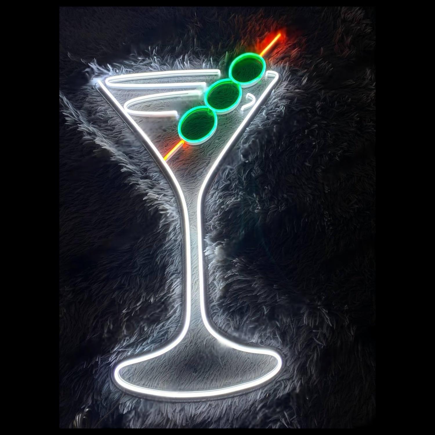 Multicolor Martini Cocktails Led Neon Sign Bar Decor-1 | Shineneon