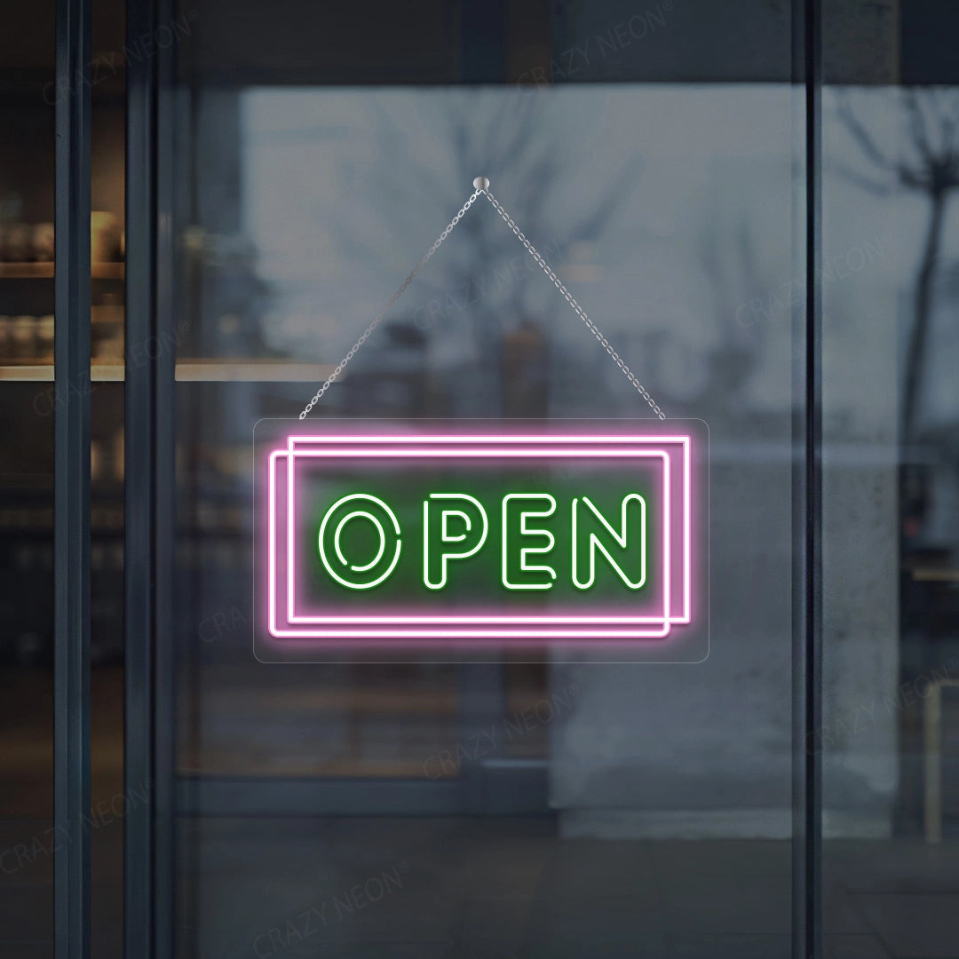 Multicolor Open Sign | Shineneon