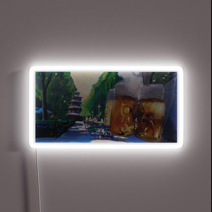 Munich Chinese Tower Beergarden In English Garden Rgb Led Neon Sign