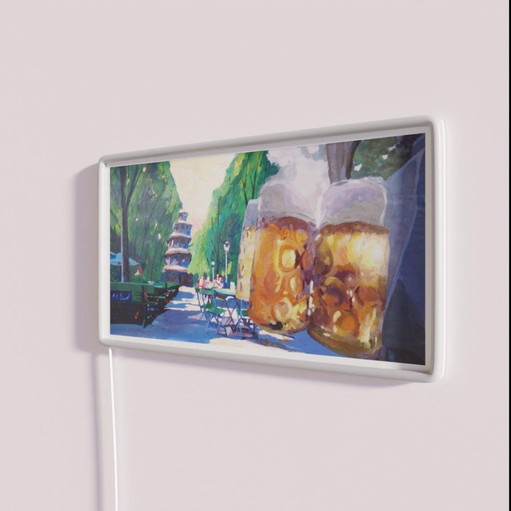 Munich Chinese Tower Beergarden In English Garden Rgb Led Neon Sign