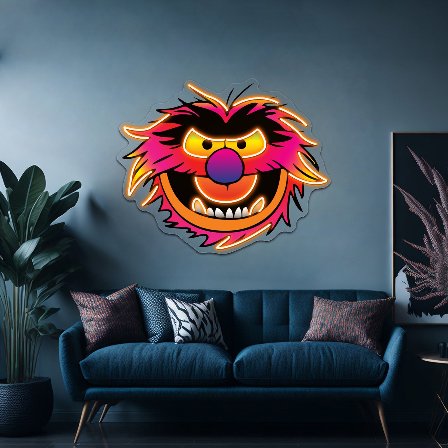 Muppet Face Animal Artwork Neon Sign Led