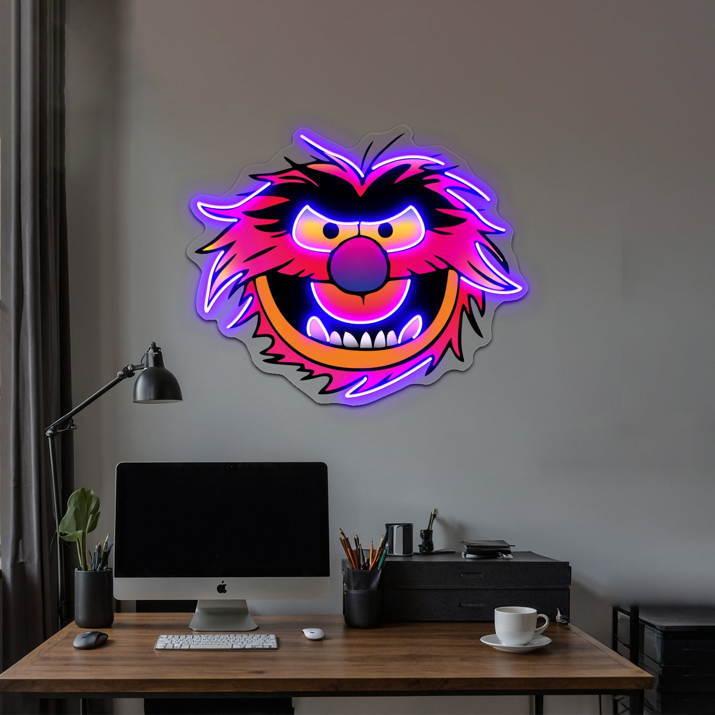 Muppet Face Animal Artwork Neon Sign Led