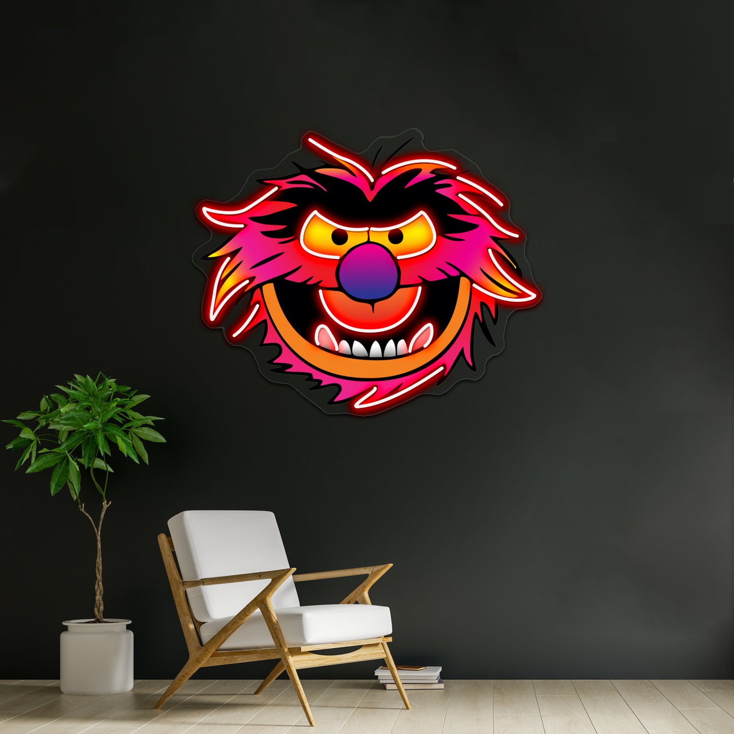 Muppet Face Animal Artwork Neon Sign Led