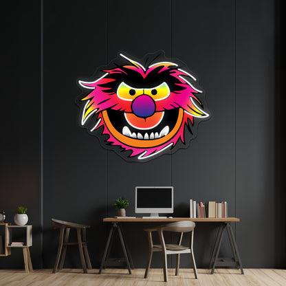 Muppet Face Animal Artwork Neon Sign Led