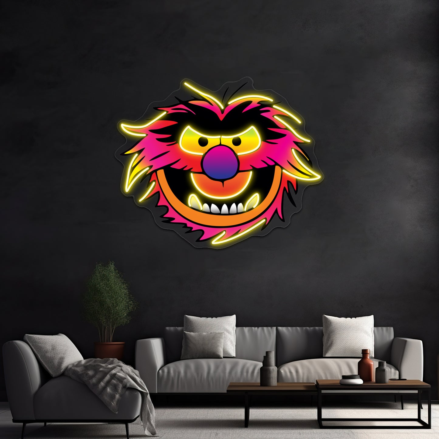 Muppet Face Animal Artwork Neon Sign Led