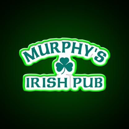 Murphys Irish Pub Man Cave Bar Led Neon Sign Rgb Color