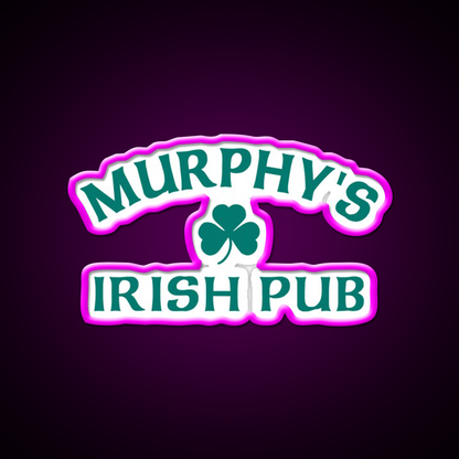 Murphys Irish Pub Man Cave Bar Led Neon Sign Rgb Color