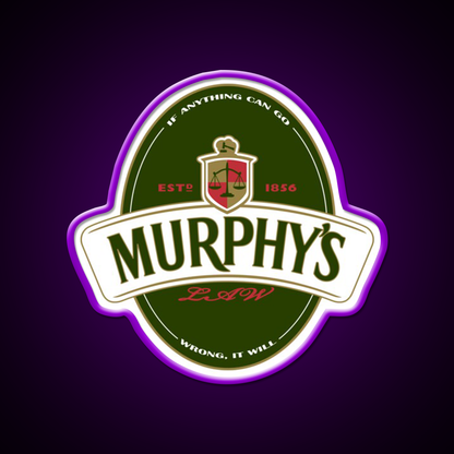 Murphys Law Beer Bar Decor Led Neon Sign Rgb Color - LED neon sign view 9