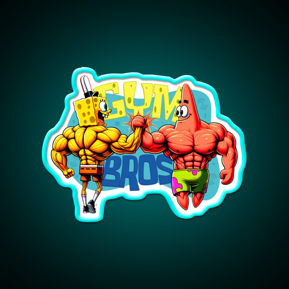 Muscle Beach Bros Gym Fitness Led Neon Sign Rgb Color